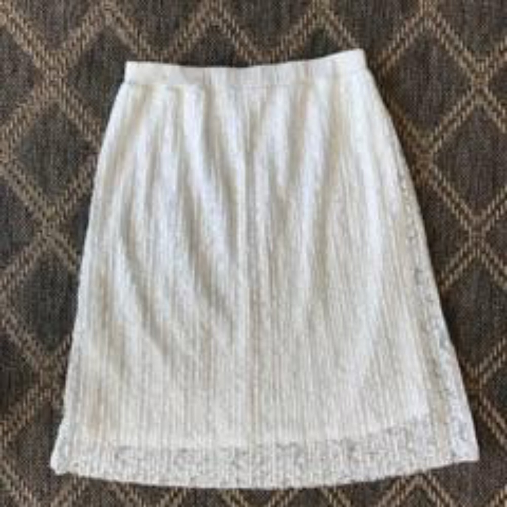 White Lacey maurices skirt